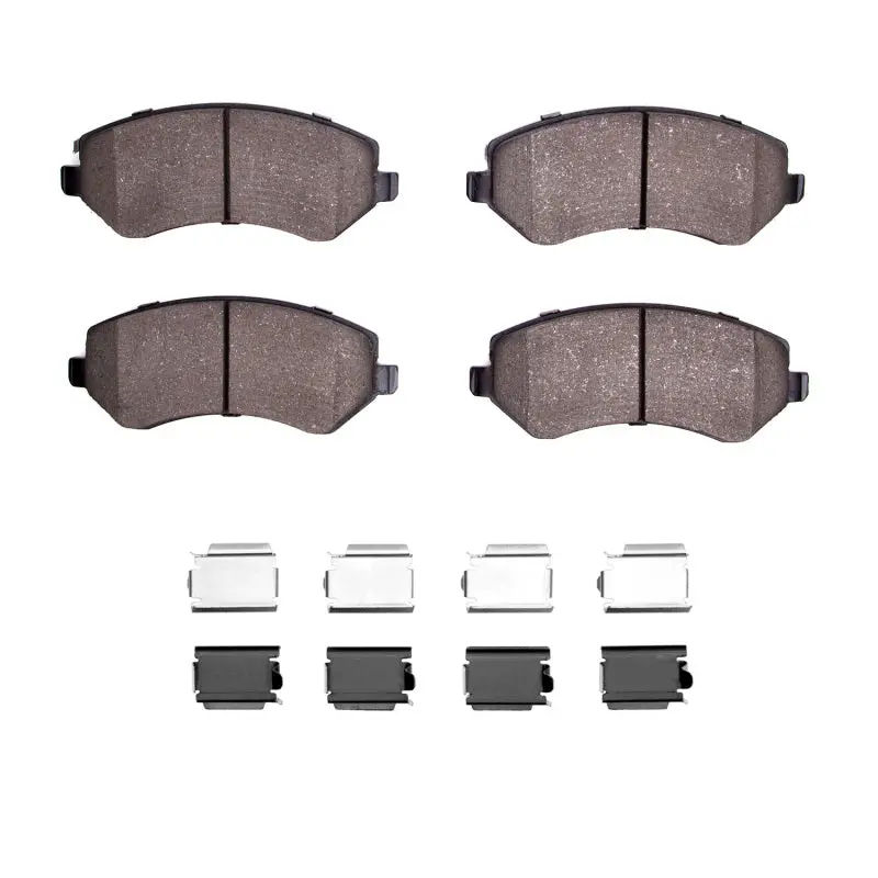 R1 01-07 Chrysler Voyager Front Semi Met Pads & Hardware Kit 1