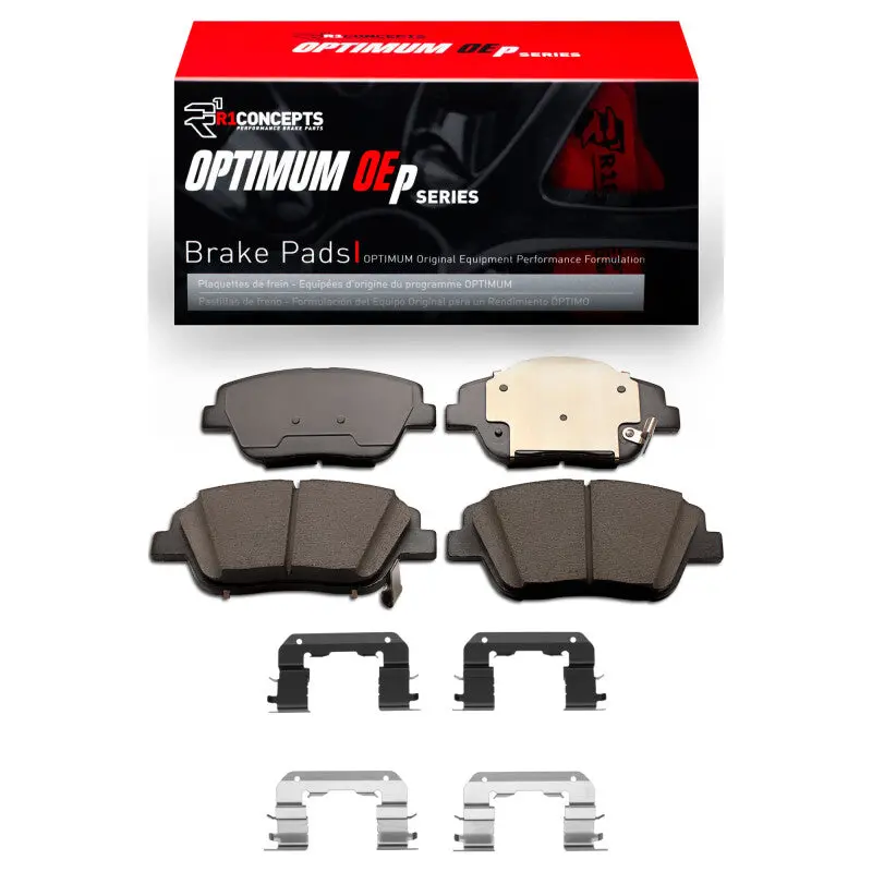R1 09-16 Hyundai Sonata Front Optimum Oe Brake Pads & Hardware Kit 1
