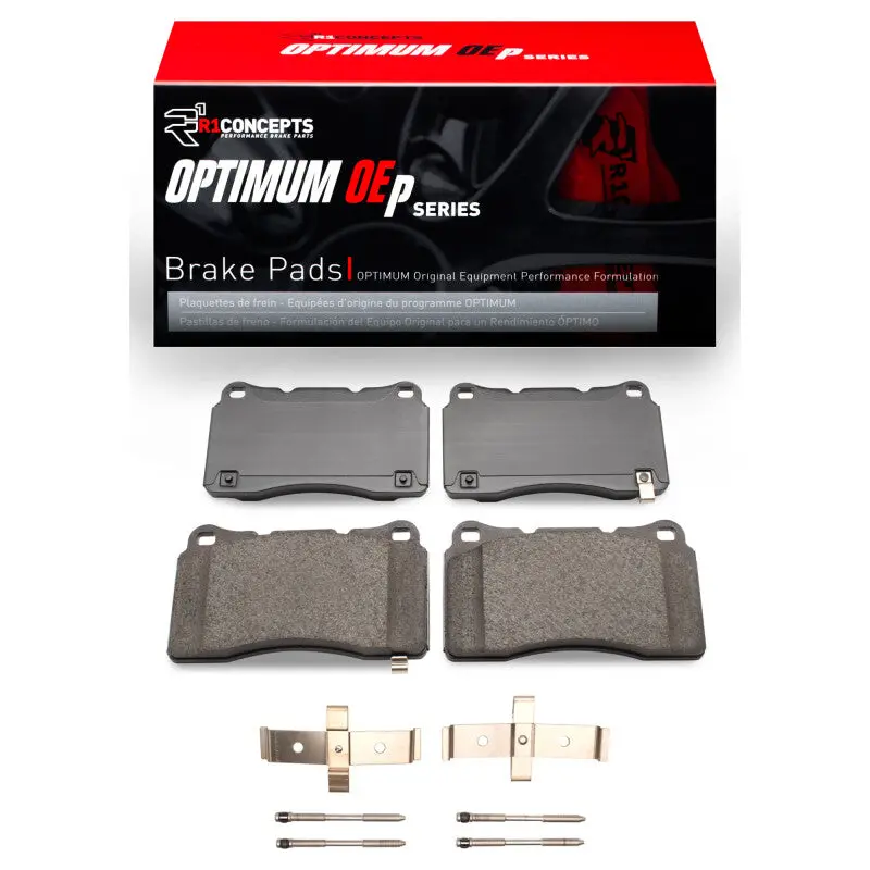 R1 2010-2016 Hyundai Genesis Coupe Front R1 Optimum Oe Pads & Hardware Kit 1