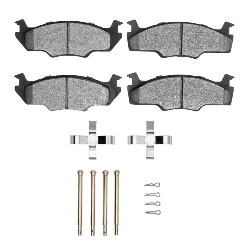 R1 80-84 Volkswagen Rabbit Front Semi Met Pads & Hardware Kit 1