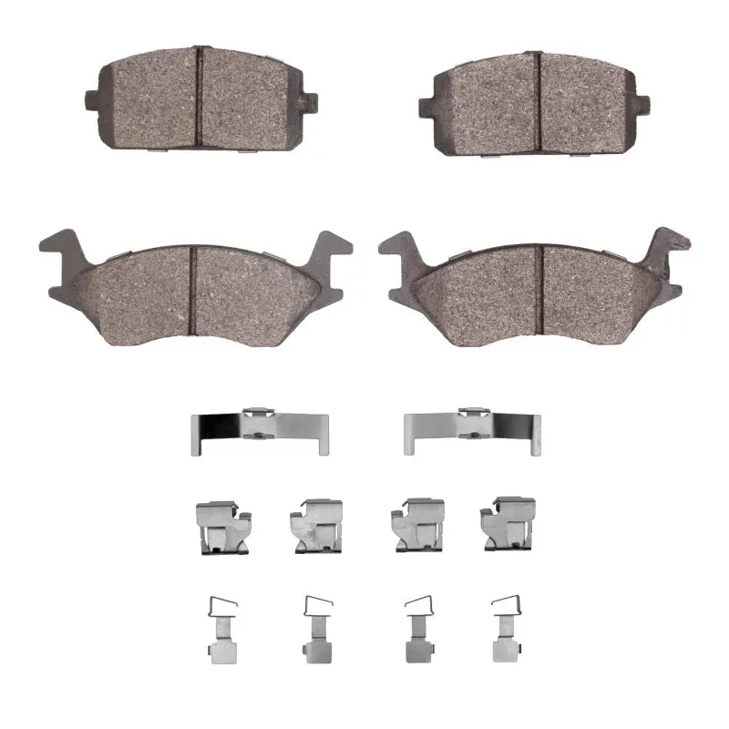 R1 80-84 Toyota Starlet Front Semi Met Pads & Hardware Kit 1