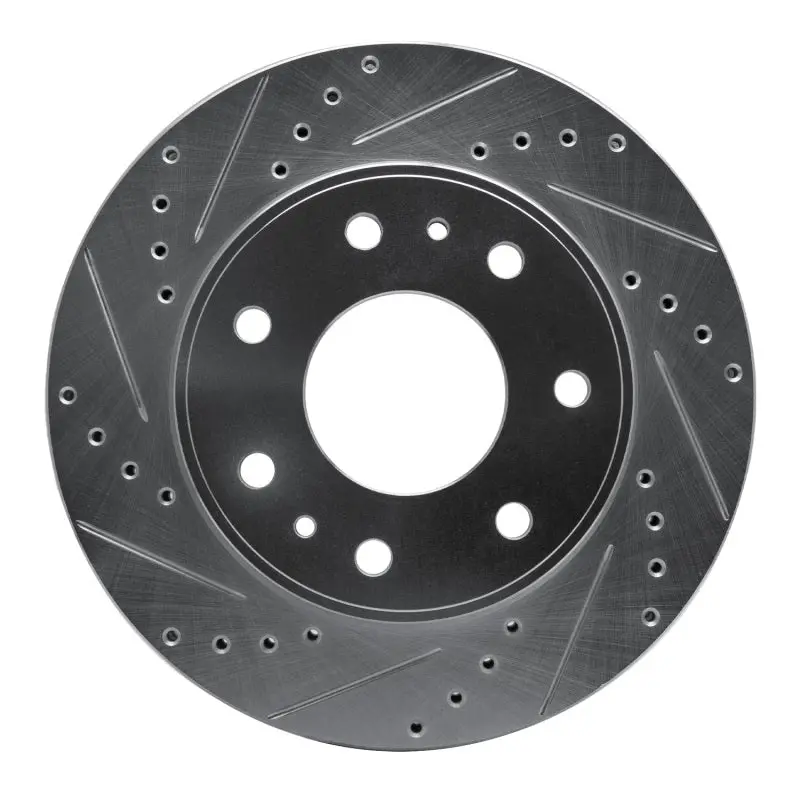 R1 09-09 Ford F-150 Rwd Front Left Drilled & Slotted Silver Brake Rotor 1