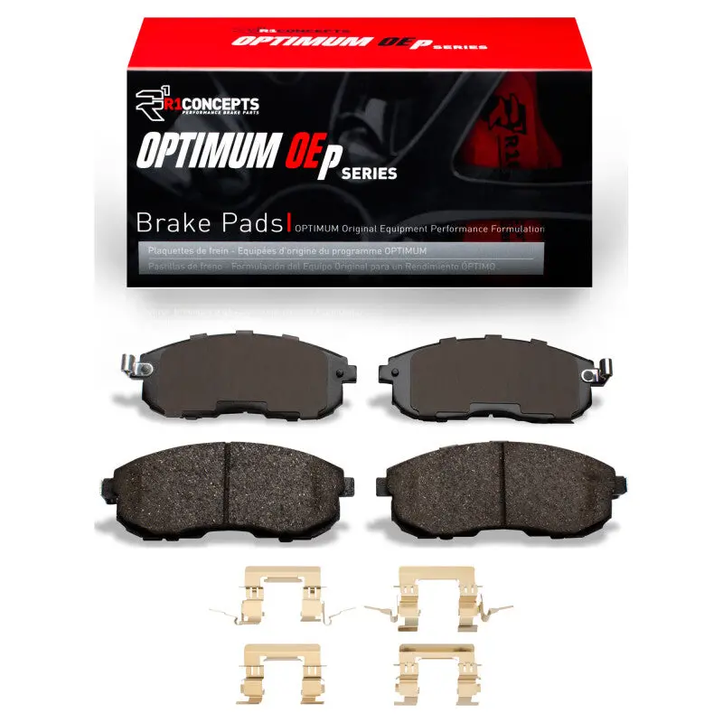 R1 99-13 Infiniti I30 Front Optimum Oe Brake Pads & Hardware Kit 1