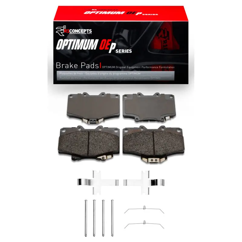 R1 91-98 Toyota 4Runner Front Optimum Oe Pads & Hardware Kit 1
