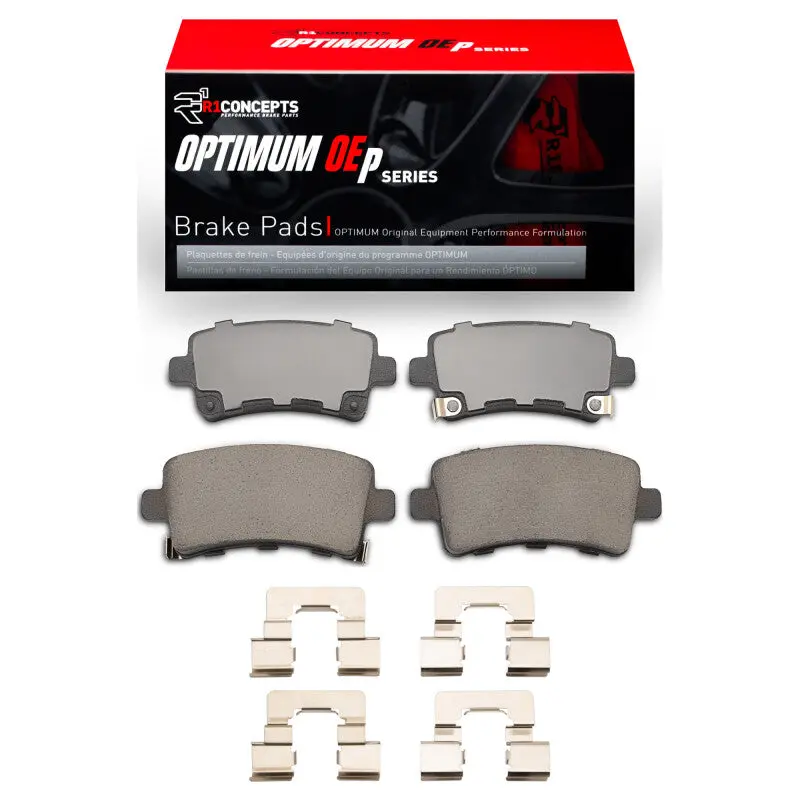 R1 11-11 Saab 9-5 Rear Optimum Oe Pads & Hardware Kit 1