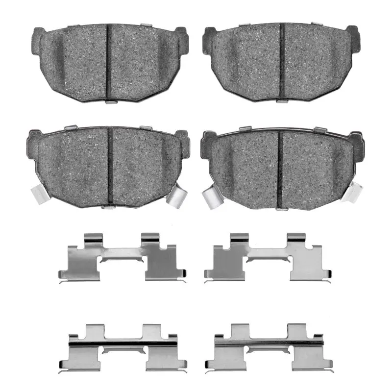 R1 87-89 Nissan 300Zx Rear Semi Met Pads & Hardware Kit 1