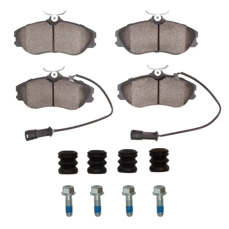 R1 90-97 Audi V8 Quattro Front Semi Met Pads & Hardware Kit 1