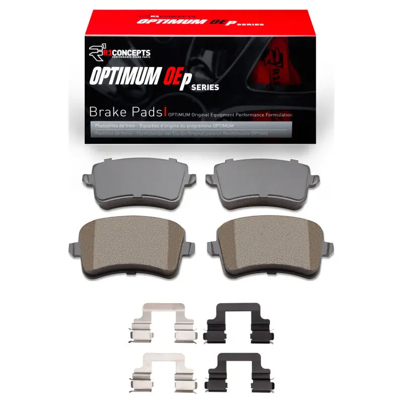 R1 13-17 Audi Q5 (Usa/Canada Excl Hybrid) Rear Optimum Oe Pads & Hardware Kit 1