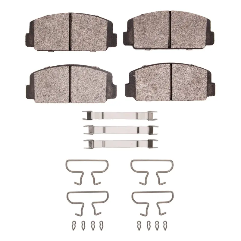 R1 72-81 Subaru Gf Front Semi Met Pads & Hardware Kit 1