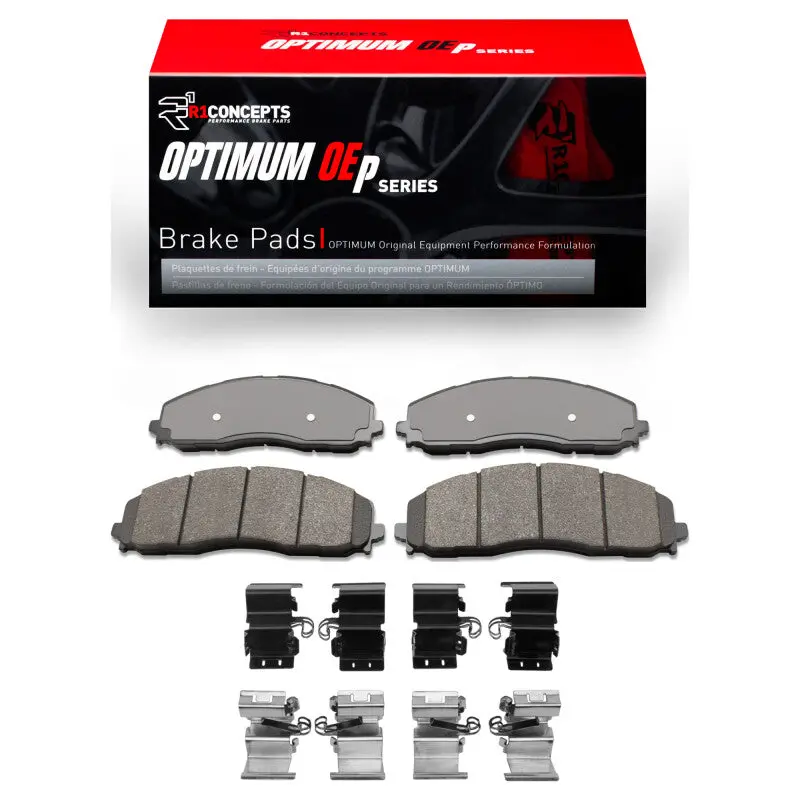 R1 2023-2025 Ford F-350 Super Duty 2Wd Front R1 Optimum Oe Pads & Hardware Kit 1