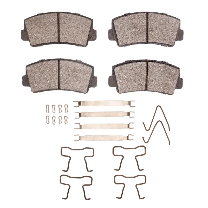 R1 70-84 Ford Courier (Usa/Canada) Front Semi Met Pads & Hardware Kit 1