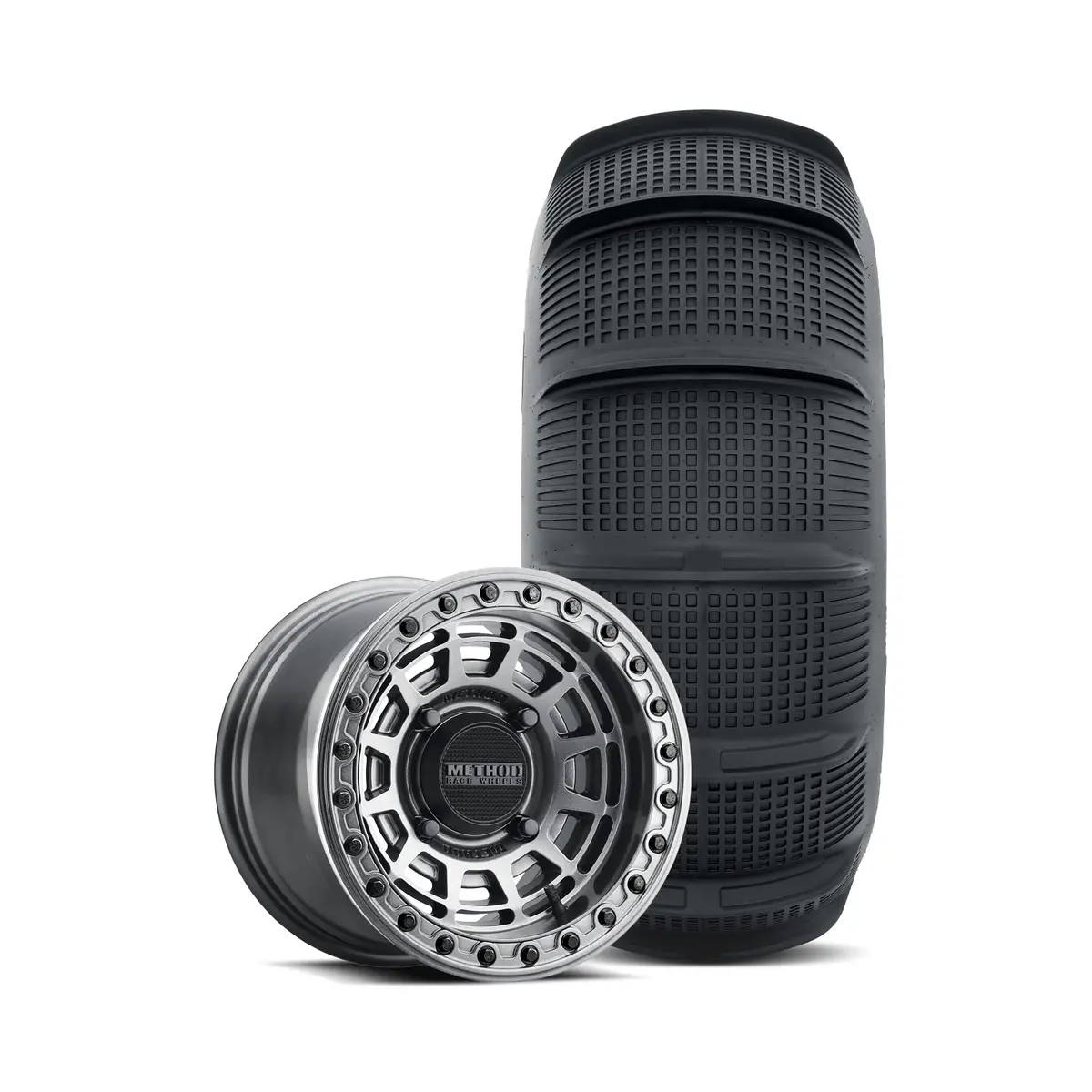 415 Beadlock | Gloss Graphite + Tensor Ss 33 Rear 1