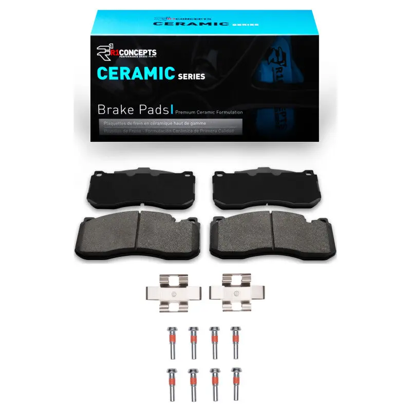R1 2006-2013 Bmw 135I Front R1 Ceramic Pads & Hardware Kit 1