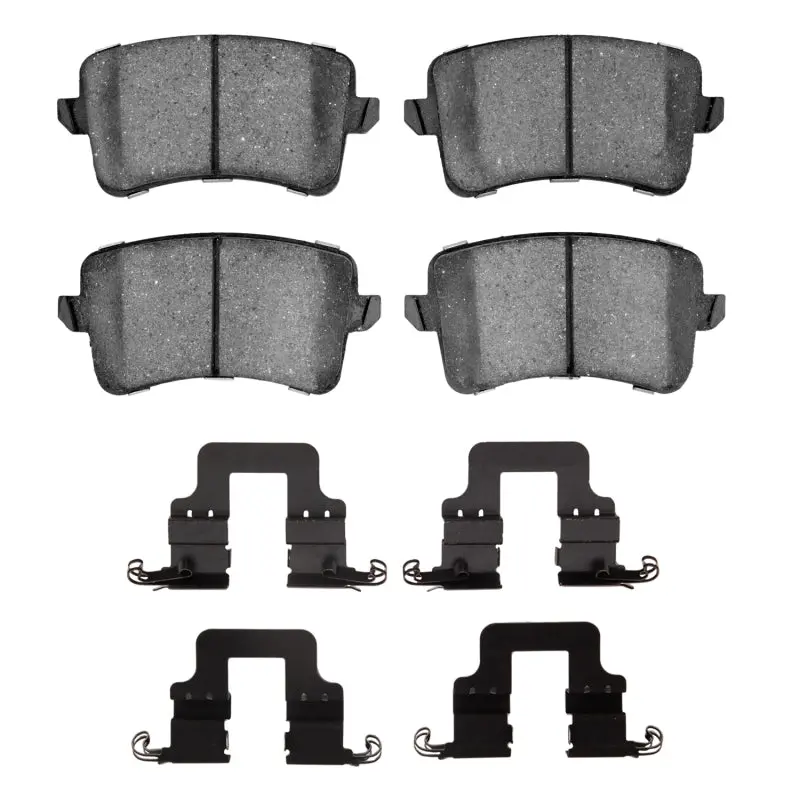 R1 2008-2017 Audi A4 Quattro Rear R1 Euro Ceramic Pads & Hardware Kit 1