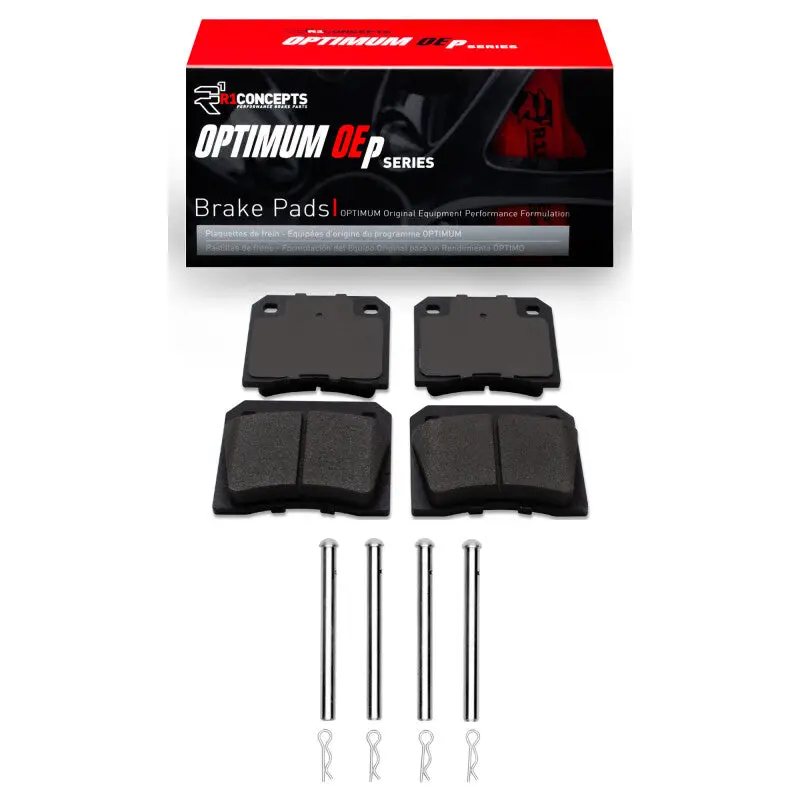 R1 68-83 Delorean Dmc 12 Rear Optimum Oe Pads & Hardware Kit 1