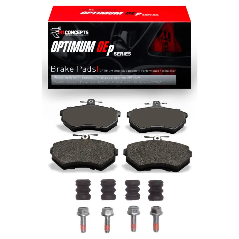 R1 80-96 Audi 5000 Front Optimum Oe Pads & Hardware Kit 1