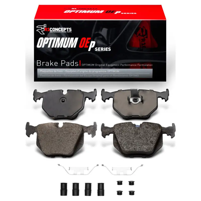R1 91-08 Bmw 740I Rear Optimum Oe Pads & Hardware Kit 1