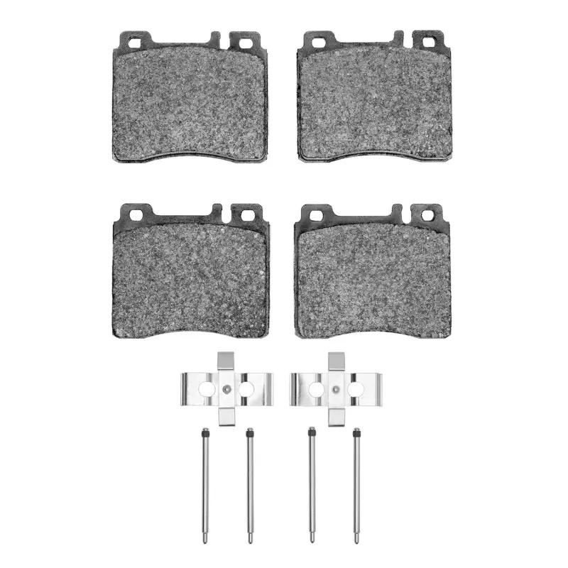 R1 91-99 Mercedes-Benz 400Sel Front Semi Met Pads & Hardware Kit 1