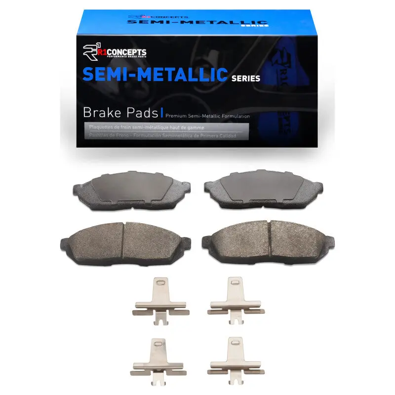 R1 80-83 Honda Civic Hatchback Front Semi Met Pads & Hardware Kit 1