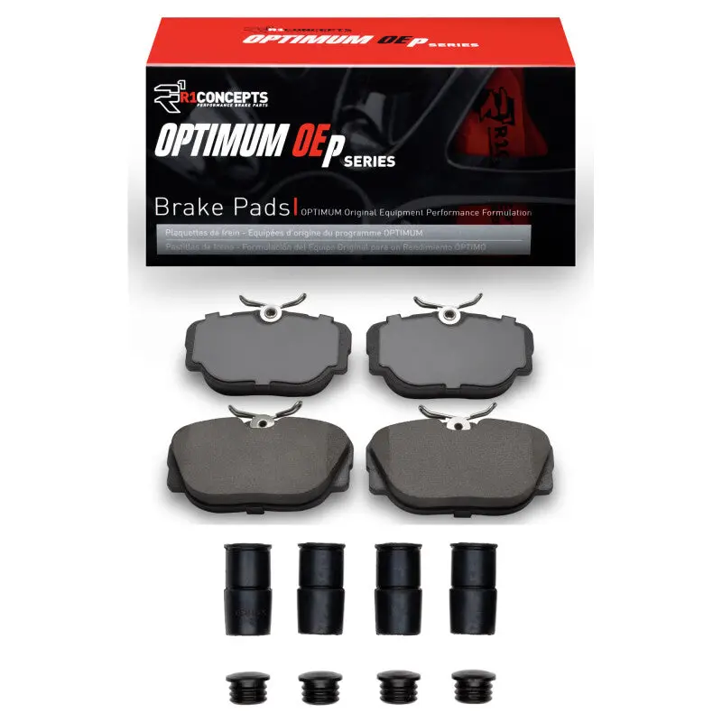 R1 84-91 Bmw 325Ix Front Optimum Oe Pads & Hardware Kit 1