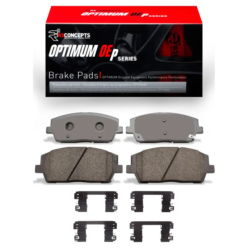 R1 2020-2025 Hyundai Palisade Front R1 Optimum Oe Pads & Hardware Kit 1