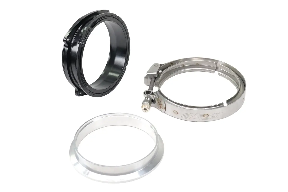 4" V-Band W/ Quick Release Clamp / Weld Flange For Icon 92Mm Throttle Body 1