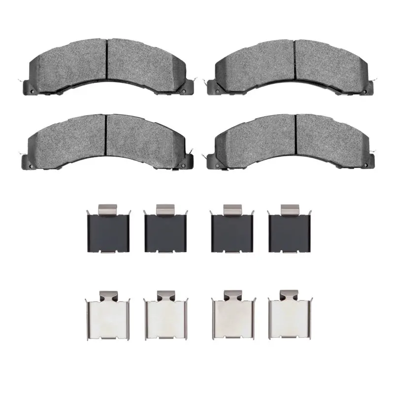 R1 08-25 Dodge Ram 4500 Front/Rear Semi Met Pads & Hardware Kit 1