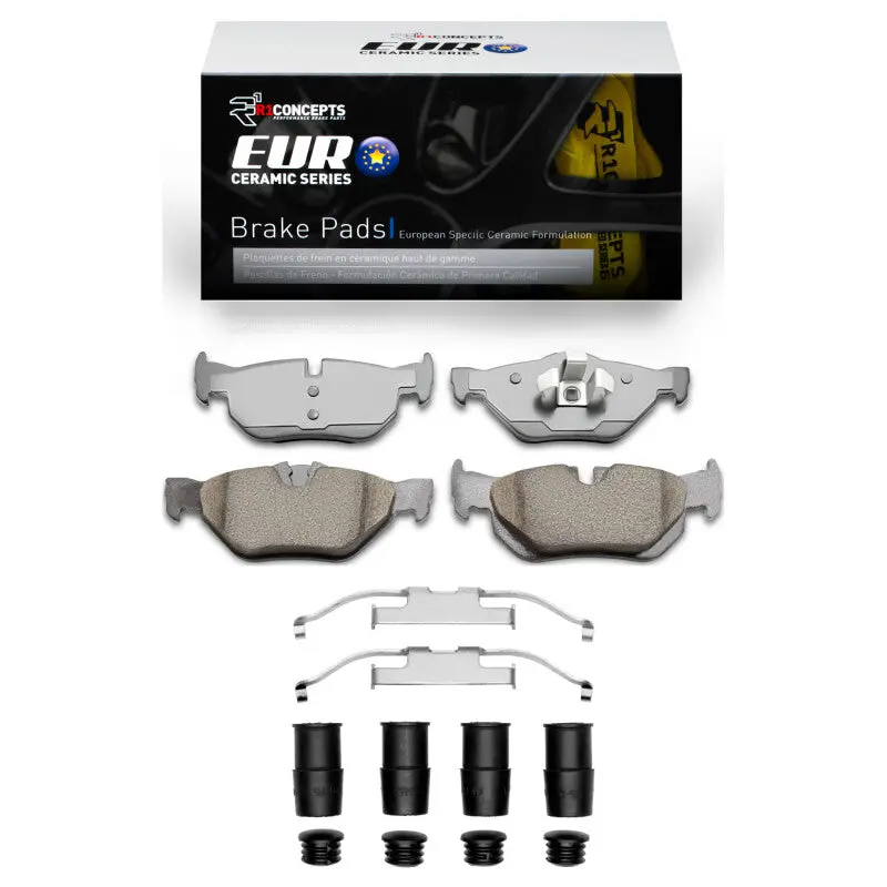 R1 2006-2015 Bmw 125I (Mexico) Rear R1 Euro Ceramic Pads & Hardware Kit 1