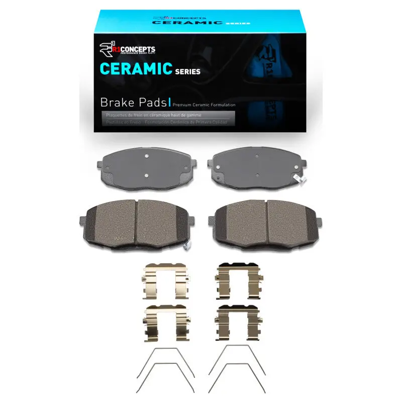 R1 2014-2025 Hyundai Elantra Gt Front R1 Ceramic Pads & Hardware Kit 1