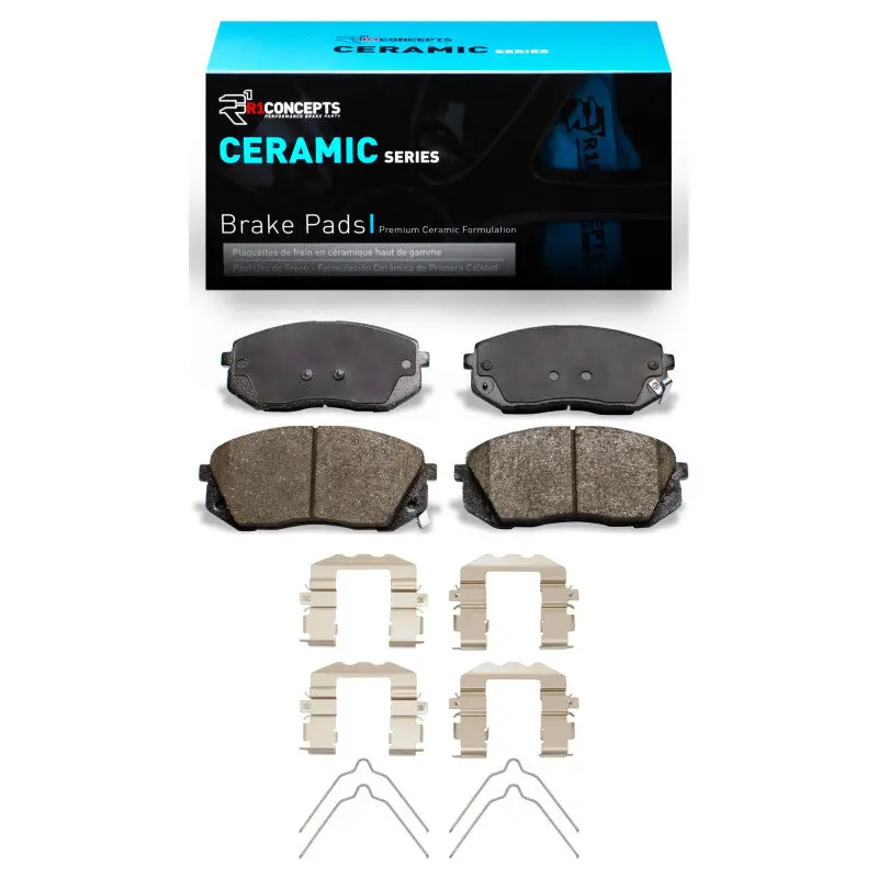 R1 15-23 Hyundai Sonata Front Ceramic Brake Pads & Hardware Kit 1