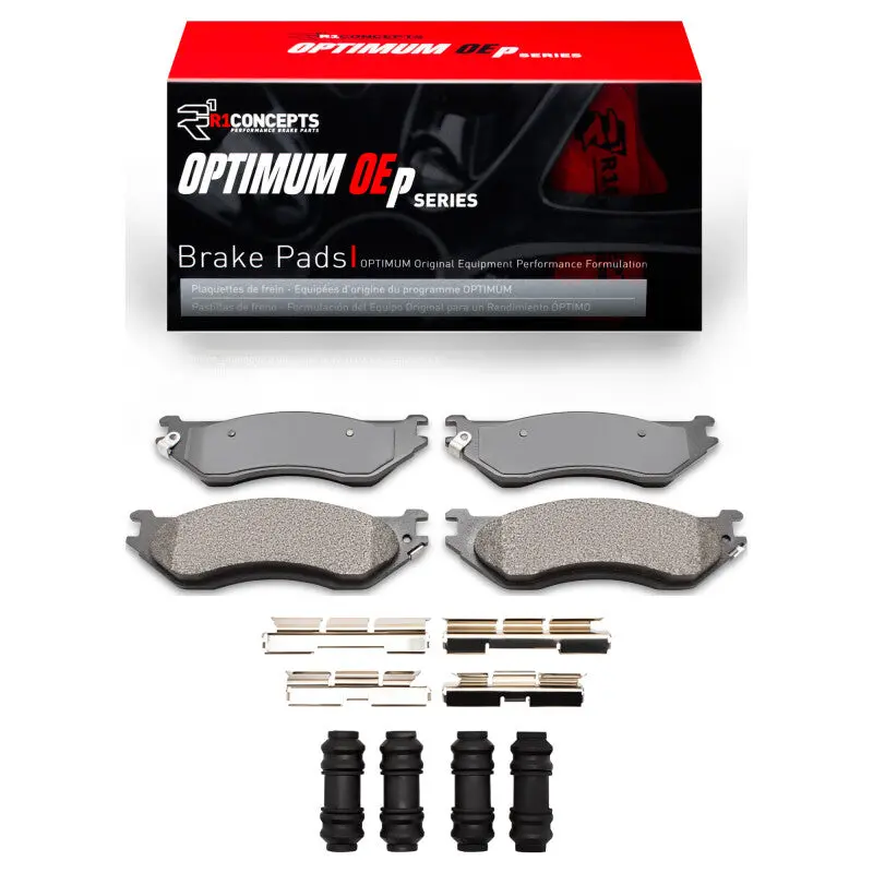 R1 02-06 Dodge Durango Front Optimum Oe Brake Pads & Hardware Kit 1