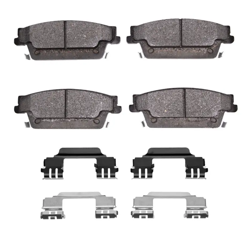 R1 04-11 Cadillac Srx Rear Semi Met Pads & Hardware Kit 1