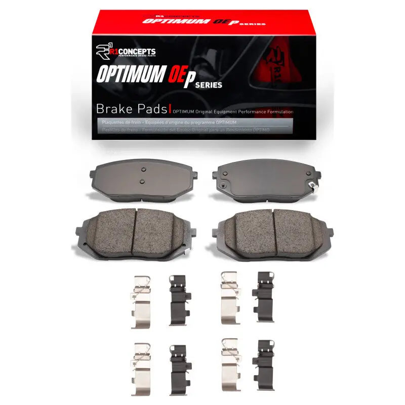 R1 2021-2025 Hyundai Sonata Front R1 Optimum Oe Pads & Hardware Kit 1