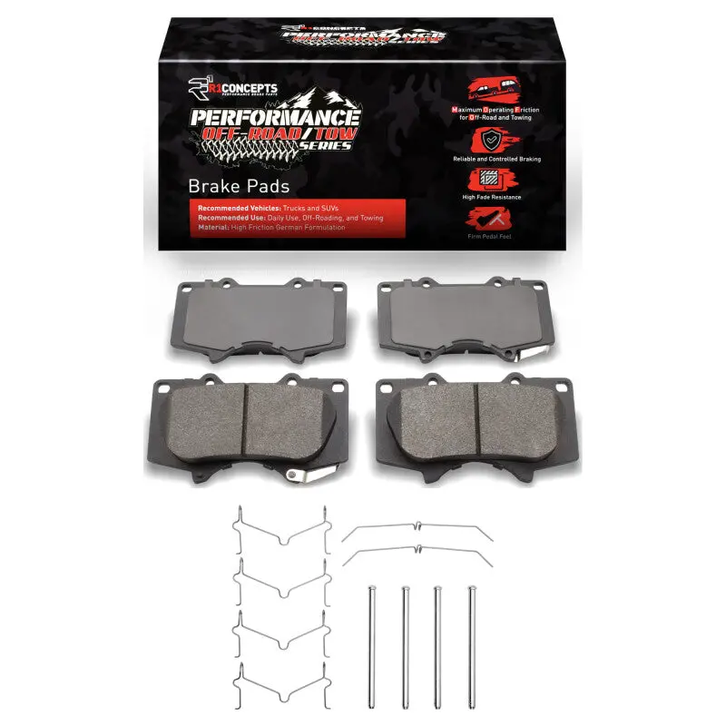R1 10-24 Lexus Gx460 Front Performance Off-Road/Tow Brake Brake Pads & Hardware Kit 1