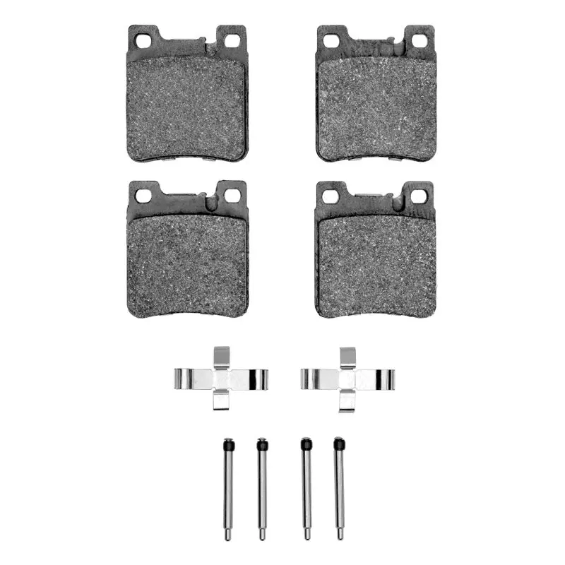 R1 91-03 Mercedes-Benz E320 Rear Semi Met Pads & Hardware Kit 1