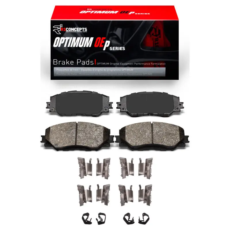 R1 2006-2019 Lexus Hs250h Front R1 Ceramic Pads & Hardware Kit 1