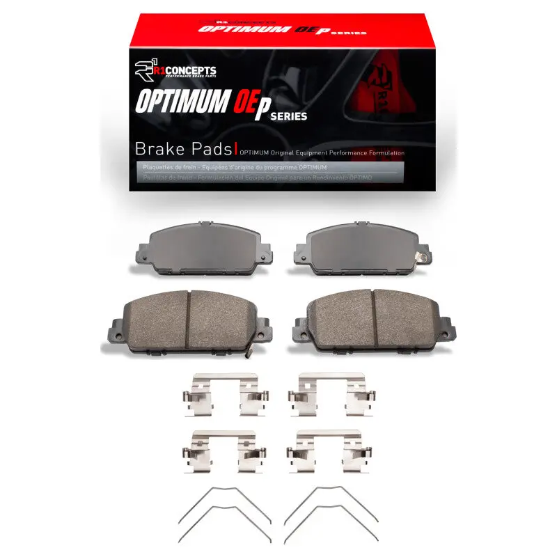 R1 14-17 Honda Accord Sedan Front Optimum Oe Pads & Hardware Kit 1