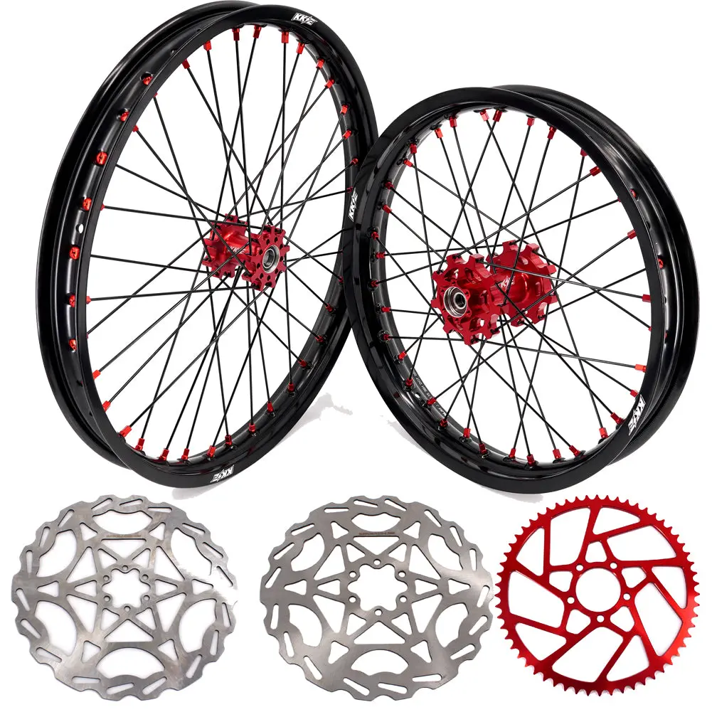 Kke 21Inch 18Inch E-Bike Wheels Rim Fit For Rawrr Mantis X 2024-2025 Black/Red 1