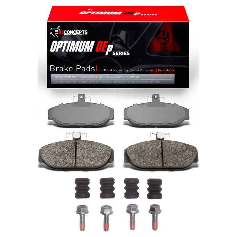 R1 82-92 Volvo 760 Series Front Optimum Oe Pads & Hardware Kit 1