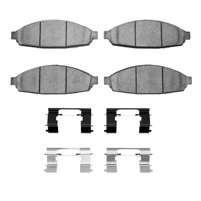 R1 03-11 Ford Crown Victoria Front Semi Met Pads & Hardware Kit 1