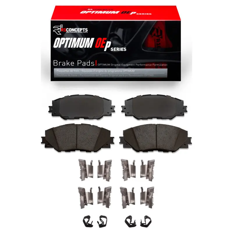 R1 06-20 Pontiac Vibe Front Optimum Oe Brake Pads & Hardware Kit 1