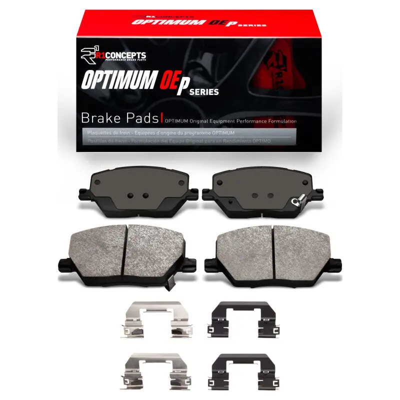 R1 17-23 Fiat 500X Front Optimum Oe Pads & Hardware Kit 1