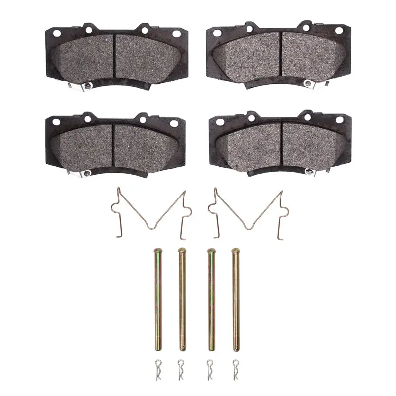 R1 13-15 Toyota Hilux (Mexico) Front Ceramic Pads & Hardware Kit 1