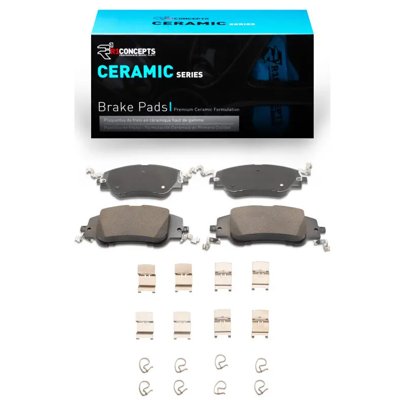 R1 22-23 Peugeot 2008 (Mexico) Front Ceramic Pads & Hardware Kit 1