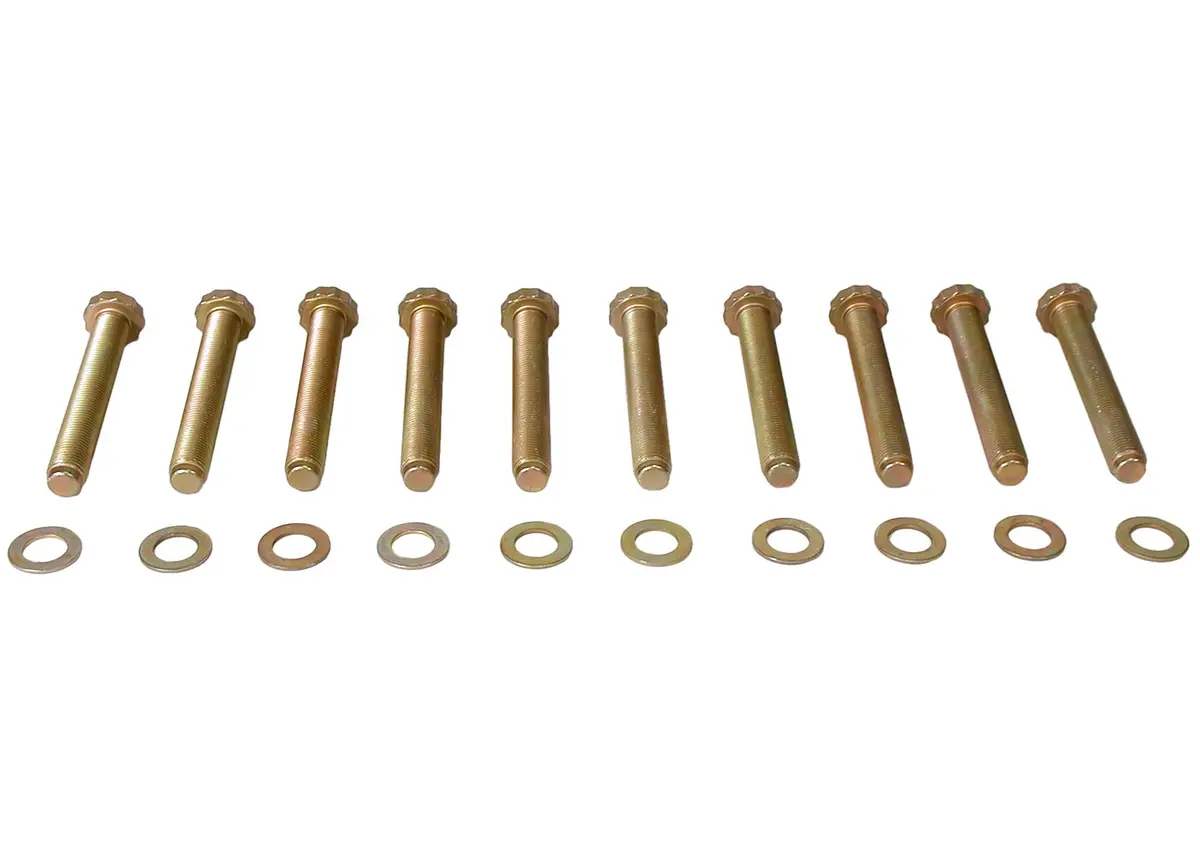 1/2-20 3.5" Thin Head Full Thread Wheel Stud Kit (10 Pack) 1