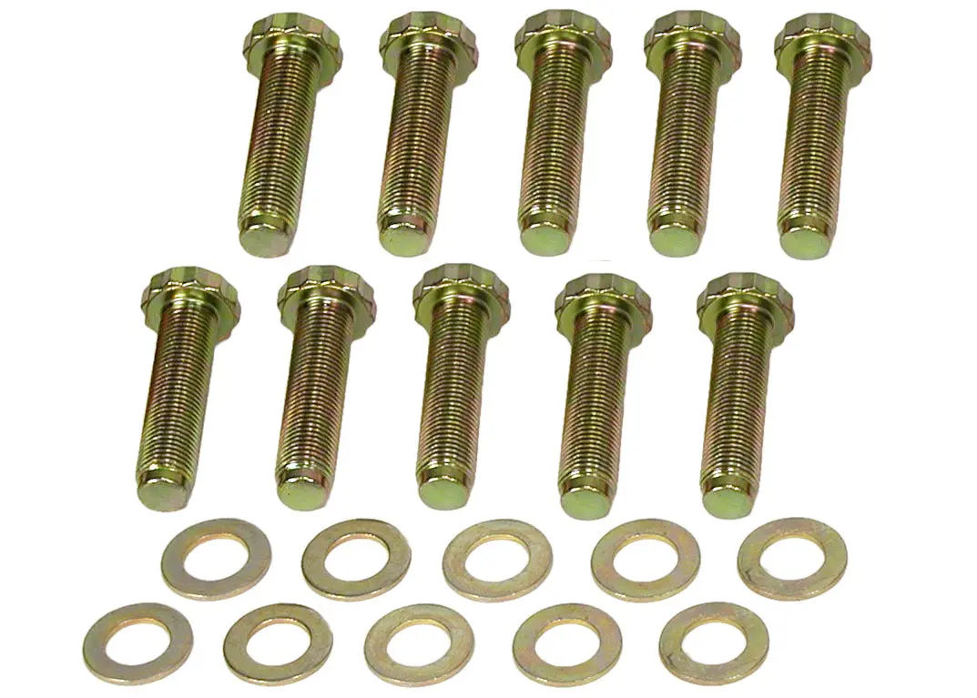 1/2-20 2" Thin Head Full Thread Wheel Stud Kit (10 Pack) 1