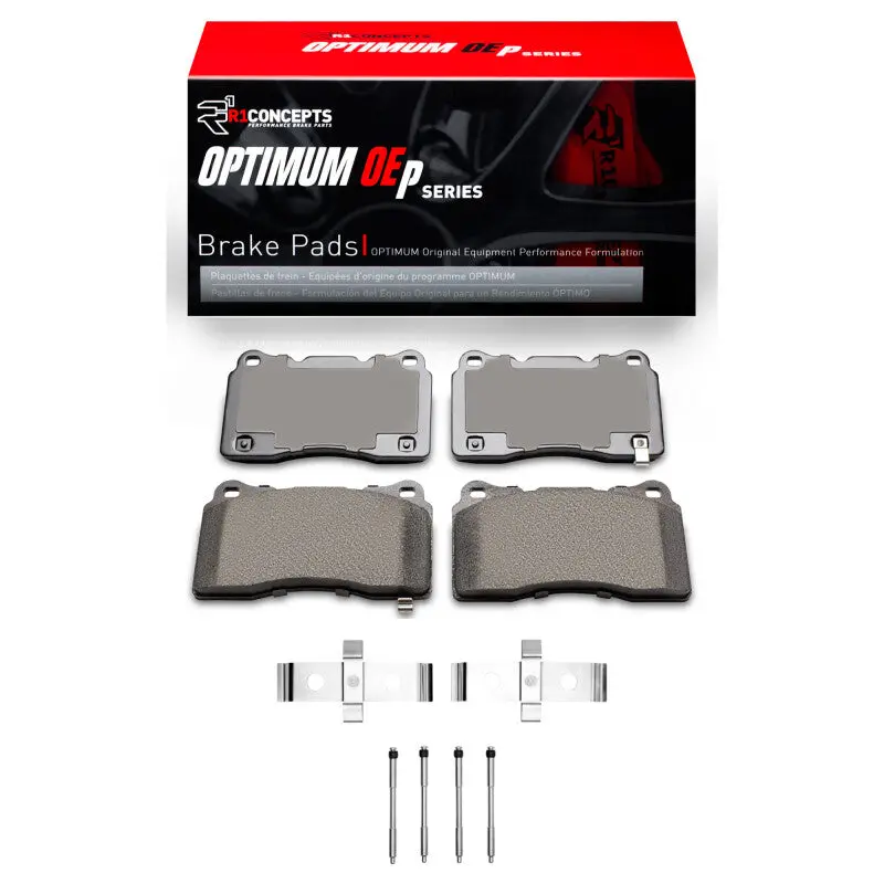 R1 2003-2015 Mitsubishi Lancer Front R1 Optimum Oe Pads & Hardware Kit 1