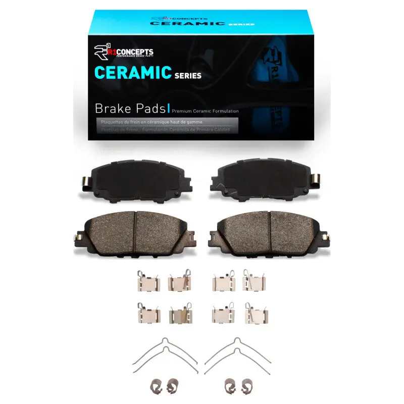 R1 2019-2025 Toyota Corolla (Mexico) Front R1 Ceramic Pads & Hardware Kit 1