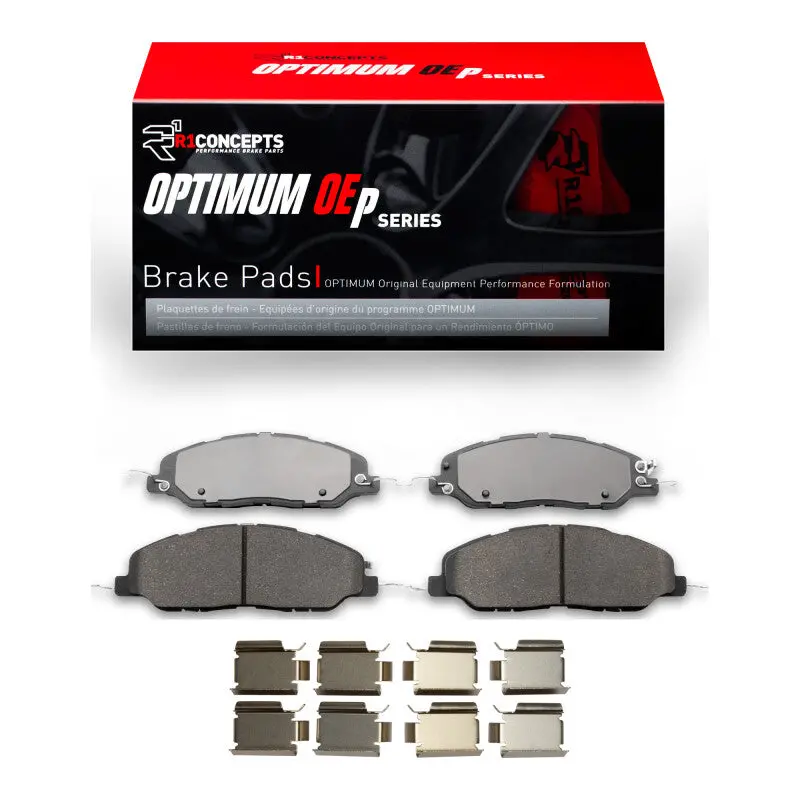 R1 07-14 Ford Mustang Front Optimum Oe Pads & Hardware Kit 1