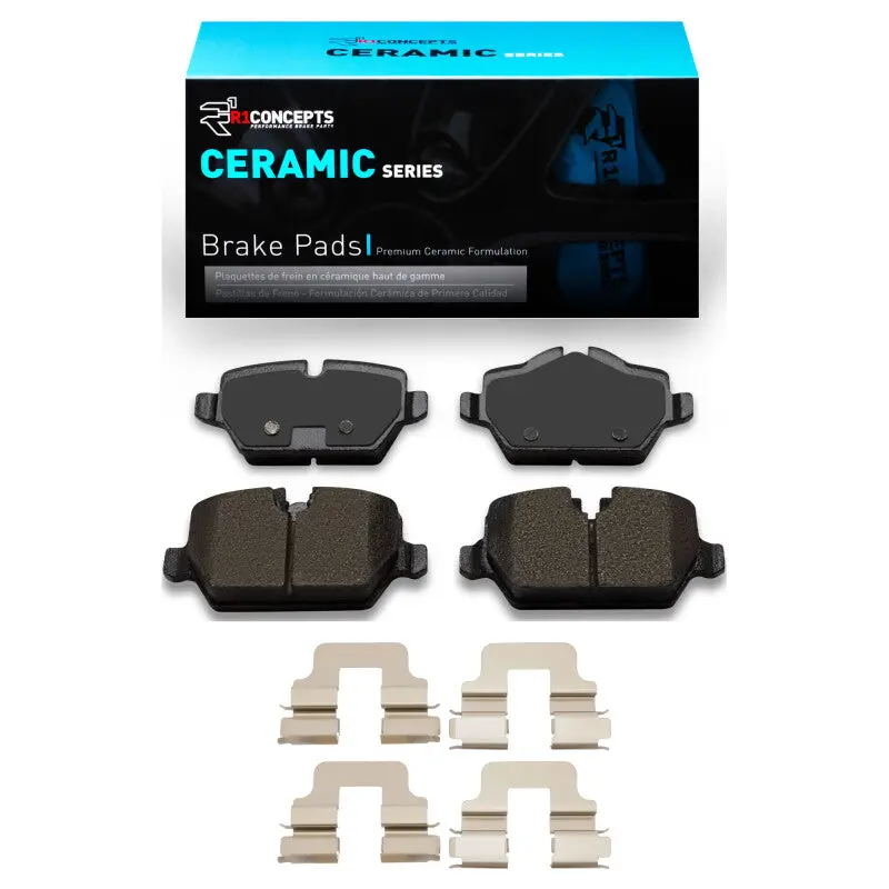 R1 05-16 Bmw 120I (Mexico) Rear Ceramic Pads & Hardware Kit 1